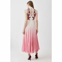 Outlet 😍 KarenMillen Rose Guipure Lace Woven Pleat 👗 Skirt Midi 👗 Dress For Female ❤️ -Karen Millen Sales unnamed file 4036