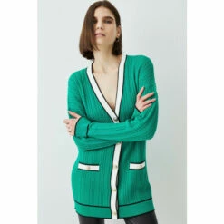 Coupon ⭐ KarenMillen Military Style Cable Knit Long Cardigan For Female 😉 -Karen Millen Sales unnamed file 4108