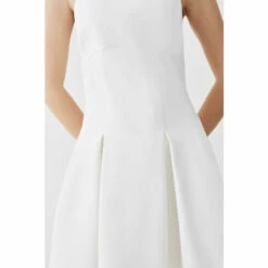 Coupon ❤️ KarenMillen Tailored Pleated Halter Mini 👗 Dress For Female 🎉 -Karen Millen Sales unnamed file 413