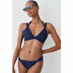 Hot Sale ๐ฅ KarenMillen Bandage Double Strap ๐ Bikini Top For Female ๐งจ