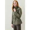 Outlet ✔️ KarenMillen Waterproof Quilted Cotton Sateen Woven Jacket For Female 🔔