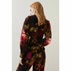 Promo ✨ KarenMillen Photographic Floral Woven Blouse For Female ⭐ -Karen Millen Sales unnamed file 4169
