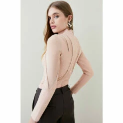 Brand new ✨ KarenMillen Cut Out Detail Mesh Bandage Bodysuit For Female 🥰 -Karen Millen Sales unnamed file 4185