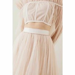 Discount ❤️ KarenMillen Lydia Millen Tulle Woven Maxi 👗 Skirt For Female 😍 -Karen Millen Sales unnamed file 4196