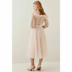 Discount ❤️ KarenMillen Lydia Millen Tulle Woven Maxi 👗 Skirt For Female 😍 -Karen Millen Sales unnamed file 4197