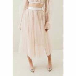 Discount ❤️ KarenMillen Lydia Millen Tulle Woven Maxi 👗 Skirt For Female 😍 -Karen Millen Sales unnamed file 4198