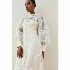 Top 10 😍 KarenMillen Lydia Millen Baroque Applique Woven Midi For Female 👏 -Karen Millen Sales unnamed file 42