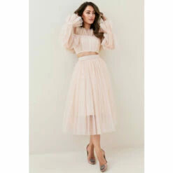 Discount ❤️ KarenMillen Lydia Millen Tulle Woven Maxi 👗 Skirt For Female 😍 -Karen Millen Sales unnamed file 4200