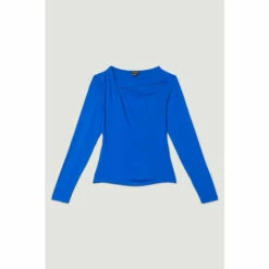 Discount ✔️ KarenMillen Long Sleeve Cut Out Detail Viscose Blend Jersey Top For Female 👏 -Karen Millen Sales unnamed file 4221
