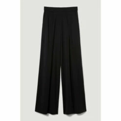 Cheap ⌛ KarenMillen Pleat Detail Wide Leg Trouser For Female 😍 -Karen Millen Sales unnamed file 4237