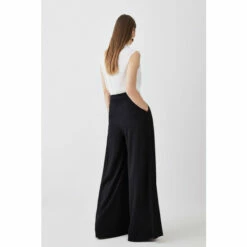 Cheap ⌛ KarenMillen Pleat Detail Wide Leg Trouser For Female 😍 -Karen Millen Sales unnamed file 4238