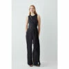 Flash Sale 🧨 KarenMillen Soft Tie Knotted Wide Leg Jumpsuit For Female ❤️