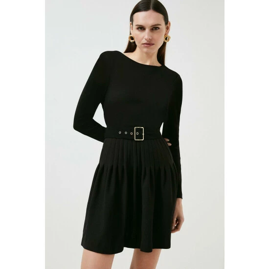 Deals ๐คฉ KarenMillen Long Sleeve Pleated Figure Form Crepe Mini ๐ Dress For Female ๐งจ 9 Deals ๐คฉ KarenMillen Long Sleeve Pleated Figure Form Crepe Mini ๐ Dress For Female ๐งจ - Image 9
