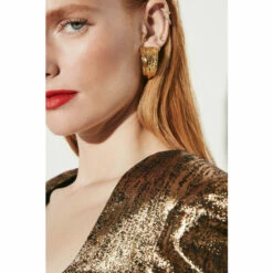 Deals 🛒 KarenMillen Sweetheart Neck Jacquard Mini 👗 Dress For Female 🛒 -Karen Millen Sales unnamed file 4302