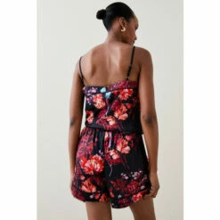 Hot Sale 👍 KarenMillen Floral Satin Nightwear Short For Female 🌟 -Karen Millen Sales unnamed file 4322