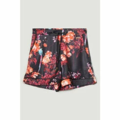 Hot Sale 👍 KarenMillen Floral Satin Nightwear Short For Female 🌟 -Karen Millen Sales unnamed file 4323