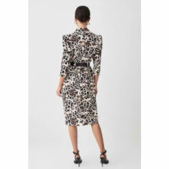 Budget 👏 KarenMillen Petite Animal Printed Forever Midi Pencil 👗 Dress For Female 😉 -Karen Millen Sales unnamed file 434