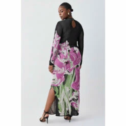 Buy 😉 KarenMillen Plus Size Optical Jacquard Knitted Maxi Column 👗 Dress For Female ✔️ -Karen Millen Sales unnamed file 4362