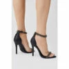 Outlet 🧨 KarenMillen Double Diamante Strap Stiletto Heel For Female 🛒