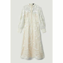 Top 10 😍 KarenMillen Lydia Millen Baroque Applique Woven Midi For Female 👏 -Karen Millen Sales unnamed file 44