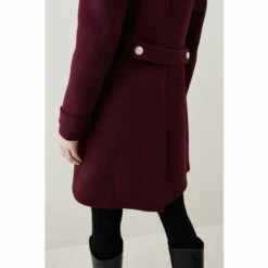 Coupon 🤩 KarenMillen Italian Wool Military Button Midi 🧥 Coat For Female ❤️ -Karen Millen Sales unnamed file 4419