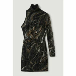 New 😀 KarenMillen Hand Beaded And Embellished Mini 👗 Dress For Female 😍 -Karen Millen Sales unnamed file 4430