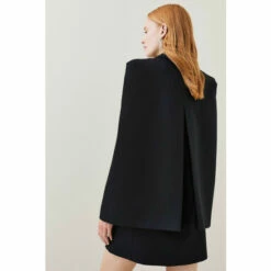 New ✨ KarenMillen Clean Tailored Cape Blazer Mini 👗 Dress For Female ❤️ -Karen Millen Sales unnamed file 4448