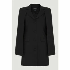 New ✨ KarenMillen Clean Tailored Cape Blazer Mini 👗 Dress For Female ❤️ -Karen Millen Sales unnamed file 4449