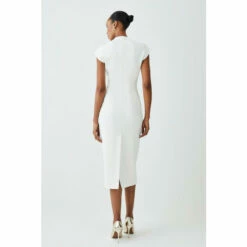 Promo 🌟 KarenMillen Petite Structured Crepe Forever Midi 👗 Dress For Female ⌛ -Karen Millen Sales unnamed file 4495
