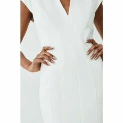 Promo 🌟 KarenMillen Petite Structured Crepe Forever Midi 👗 Dress For Female ⌛ -Karen Millen Sales unnamed file 4497