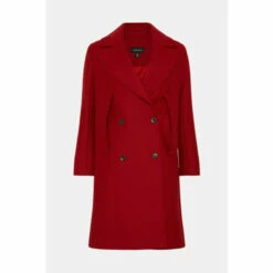 Brand new 🤩 KarenMillen Italian Virgin Wool Double Breasted Cape Over 🧥 Coat For Female ❤️ -Karen Millen Sales unnamed file 4502