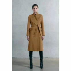 Top 10 😍 KarenMillen Tall Italian Wool Cashmere Notch Neck 🧥 Coat For Female 👏