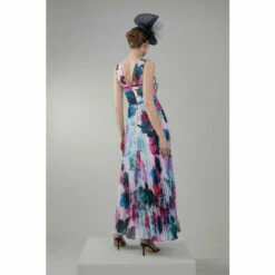 Buy 😀 KarenMillen Floral Pleat Corset Cape Woven Maxi 👗 Dress For Female ❤️ -Karen Millen Sales unnamed file 4558