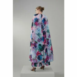 Buy 😀 KarenMillen Floral Pleat Corset Cape Woven Maxi 👗 Dress For Female ❤️ -Karen Millen Sales unnamed file 4559
