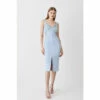 Hot Sale 🔥 KarenMillen Embellished Stretch Woven Midi 👗 Dress For Female 🌟