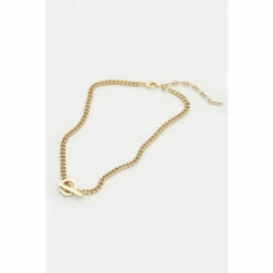 Outlet 👍 KarenMillen Gold Plated T Bar Necklace For Female 😉 -Karen Millen Sales unnamed file 4575