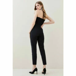Coupon 🎉 KarenMillen Essential Techno Side Zip Woven Trouser For Female ✨ -Karen Millen Sales unnamed file 4662