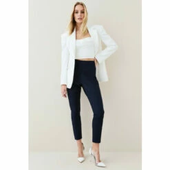 Coupon 🎉 KarenMillen Essential Techno Side Zip Woven Trouser For Female ✨ -Karen Millen Sales unnamed file 4667