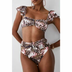 Best reviews of 🔔 KarenMillen Butterfly Print Gold Trim Belted 👙 Bikini Bottoms For Female 🔔 -Karen Millen Sales unnamed file 4674