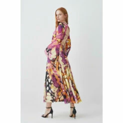Cheapest 👍 KarenMillen Floral Applique Woven Midi 👗 Dress For Female 😀 -Karen Millen Sales unnamed file 4714