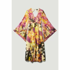 Cheapest 👍 KarenMillen Floral Applique Woven Midi 👗 Dress For Female 😀 -Karen Millen Sales unnamed file 4715