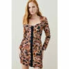 Top 10 😀 KarenMillen Italian Stretch Chain Print Mini 👗 Dress For Female 🎉