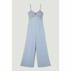 Buy 🛒 KarenMillen Embellished Strappy Wide Leg Woven Jumpsuit For Female 🤩 -Karen Millen Sales unnamed file 4744