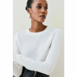 Promo 🔔 KarenMillen Cashmere Crew Neck Knitted Jumper For Female 😀 -Karen Millen Sales unnamed file 4766