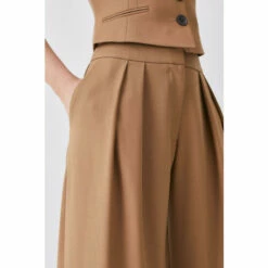 Brand new 🔔 KarenMillen Premium Wool Flannel Pleat Detail Trouser For Female 🌟 -Karen Millen Sales unnamed file 4804