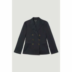 Flash Sale 🌟 KarenMillen Utility Cotton Double Breasted Blazer For Female ✨ -Karen Millen Sales unnamed file 4855