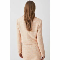 Best deal 👍 KarenMillen Tweed Pocket Crop Jacket For Female 🌟 -Karen Millen Sales unnamed file 4862