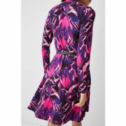 Cheapest 👏 KarenMillen Belted Funnel Neck Long Sleeve Viscose Blend Jersey Mindress For Female 🎁 -Karen Millen Sales unnamed file 4871