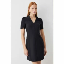 Best reviews of 🤩 KarenMillen Italian Compact Scuba Jersey Seamed A Line Mini 👗 Dress For Female 😀 -Karen Millen Sales unnamed file 4893