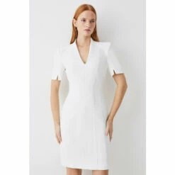 Best reviews of 🤩 KarenMillen Italian Compact Scuba Jersey Seamed A Line Mini 👗 Dress For Female 😀 -Karen Millen Sales unnamed file 4894